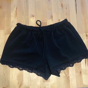 Black drawstring shorts small